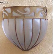 Round Arabesque wall lamp
